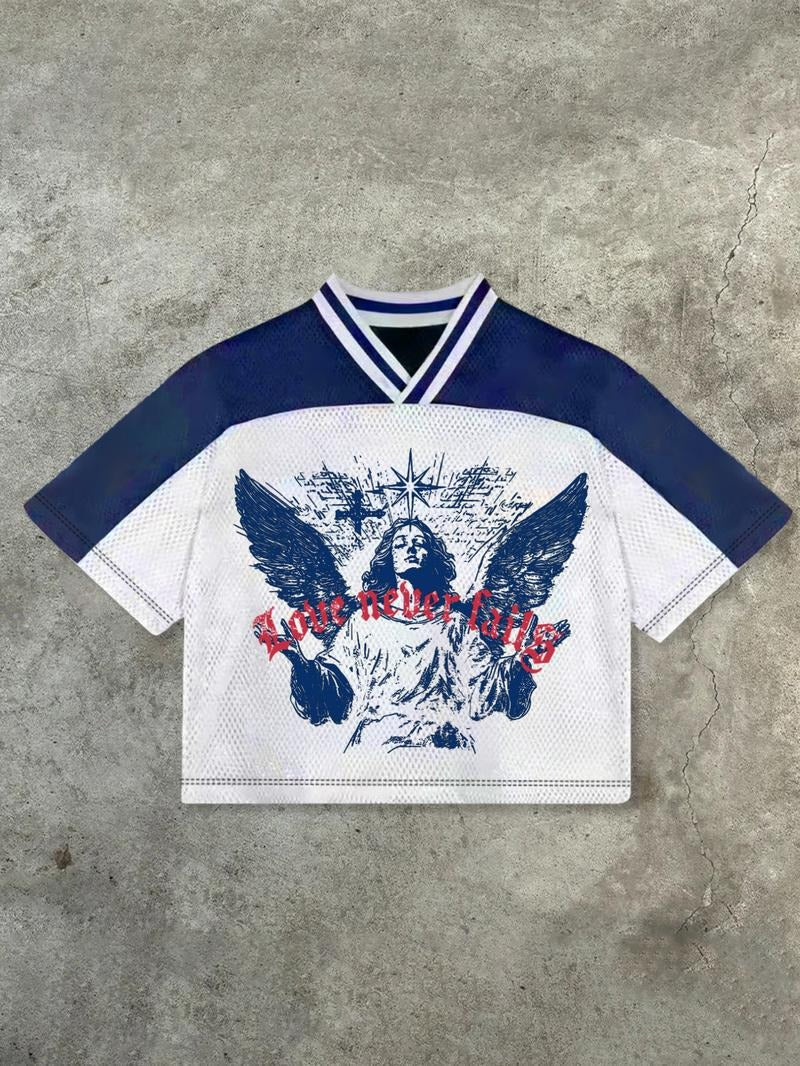 Jesus Print Jersey Tee